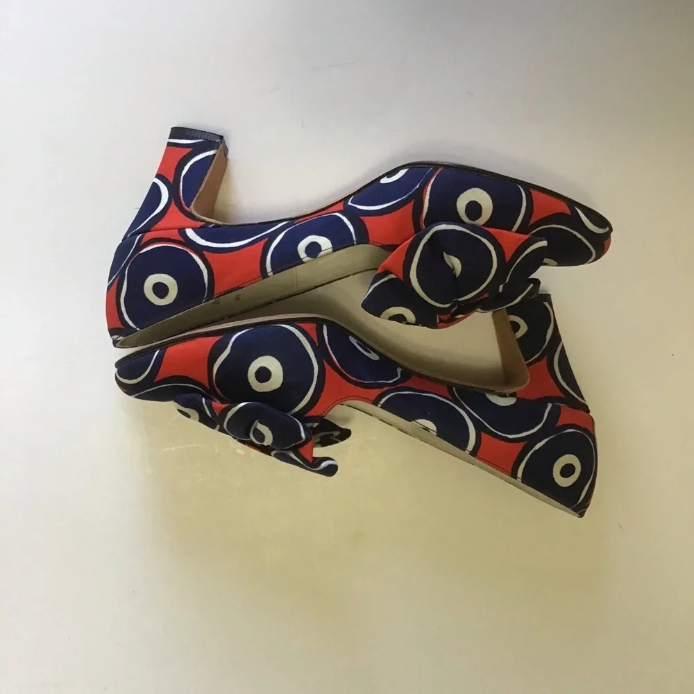 Vintage 1950’s/60’s JAFFEE’S Mijji Pumps, Red, white & blue! - Picture 12 of 14